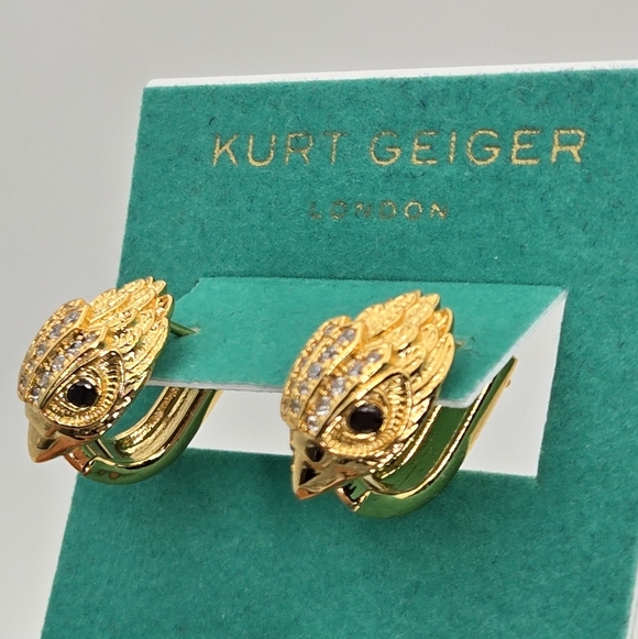 Kurt Geiger London Pavé Eagle Stud Post-Back Earrings - Picture 7 of 12